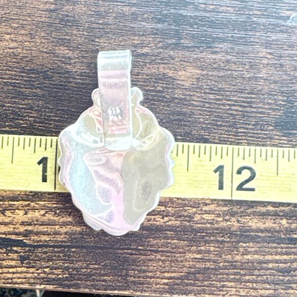 VTG Solid Sterling Silver 925 Abstract Scroll Design Pendant Size 2" Length - Picture 9 of 10